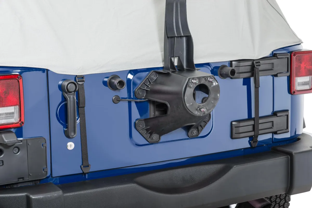 Jeep JK Full Door Cab Cover For 07-18 Jeep JK Wrangler 4 Door Gray Denim MasterTop product image