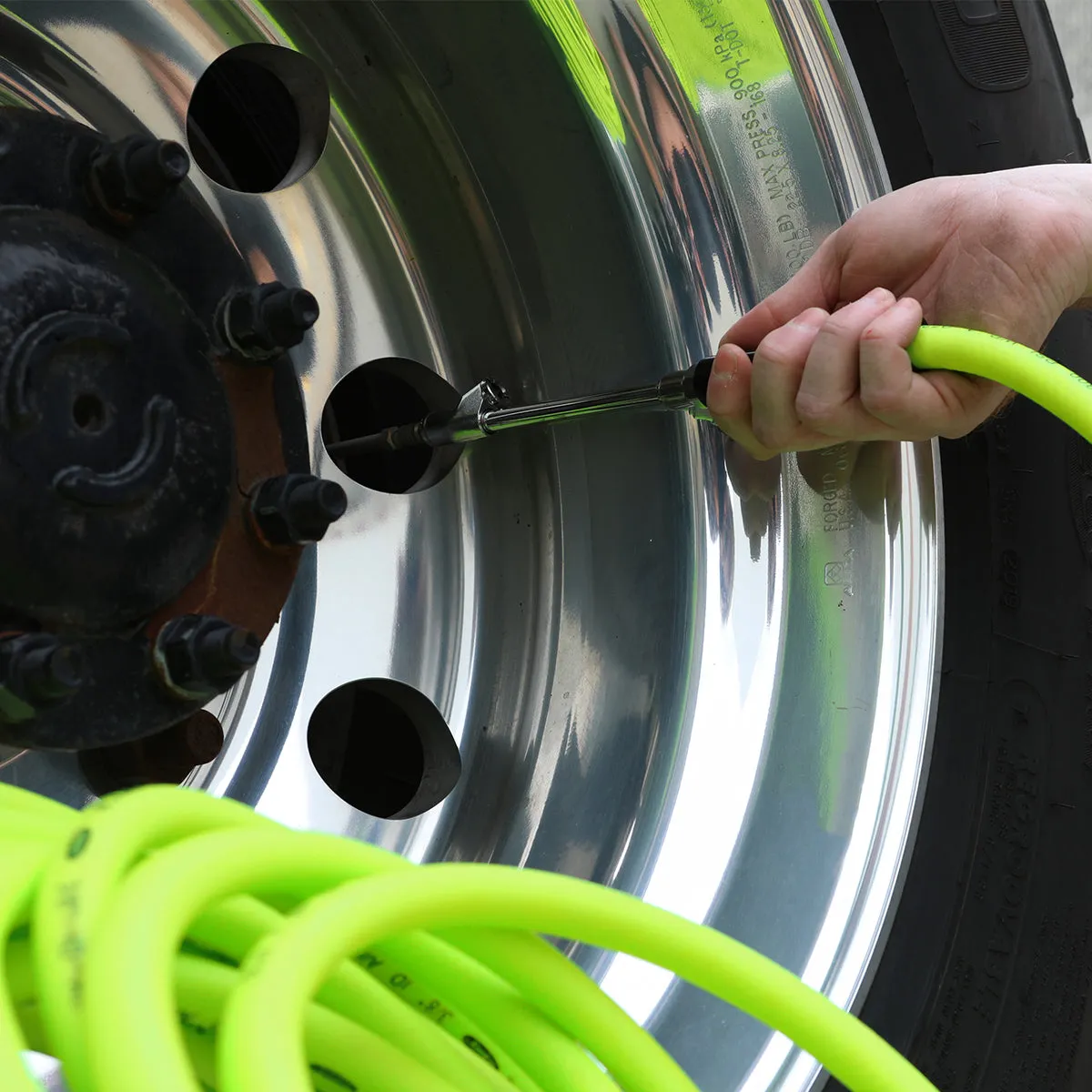 fz Truck Tire Inflator Kit 3/8in 50ft Hose 3pcs product image