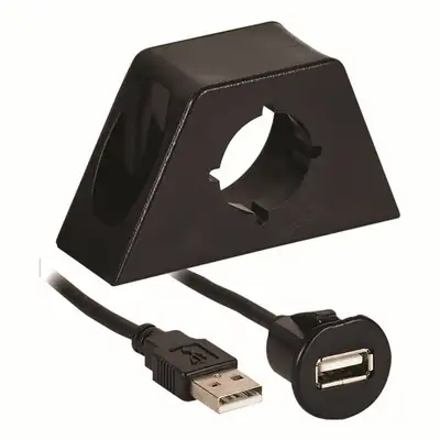 Metra Electronics USB Extension Cable; 6 ft.; w/Mount;