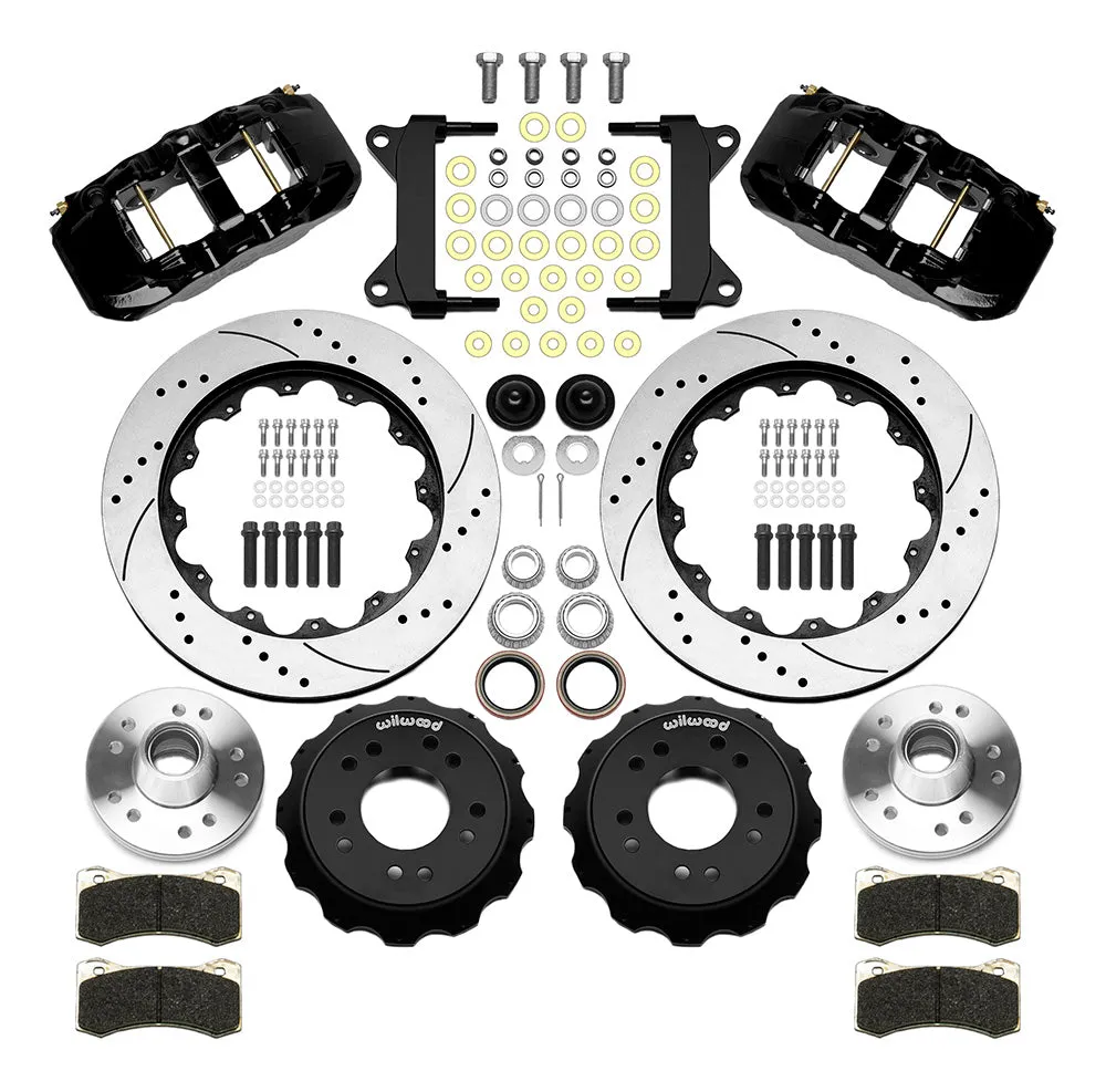 6387 C10 Wwe Iron Pro Spindle Aero6 Front Brake Kit 14in Rotor 5 Lug Red product image