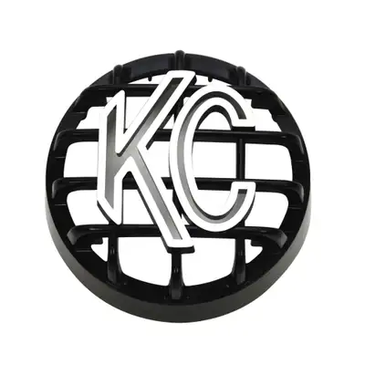 KC HiLiTES KC Hilites 4 in Rally 400 - Stone Guard - ABS Plastic - Black / White KC Logo