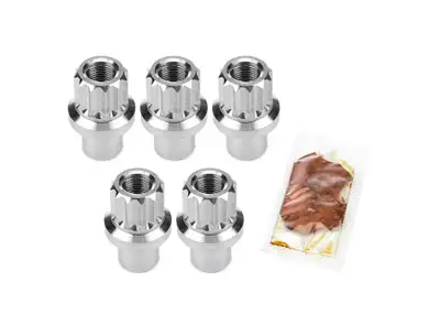 DRAG RACE SOLUTIONS Billet Aluminum 12pt Lug Nuts 1/2 5pk