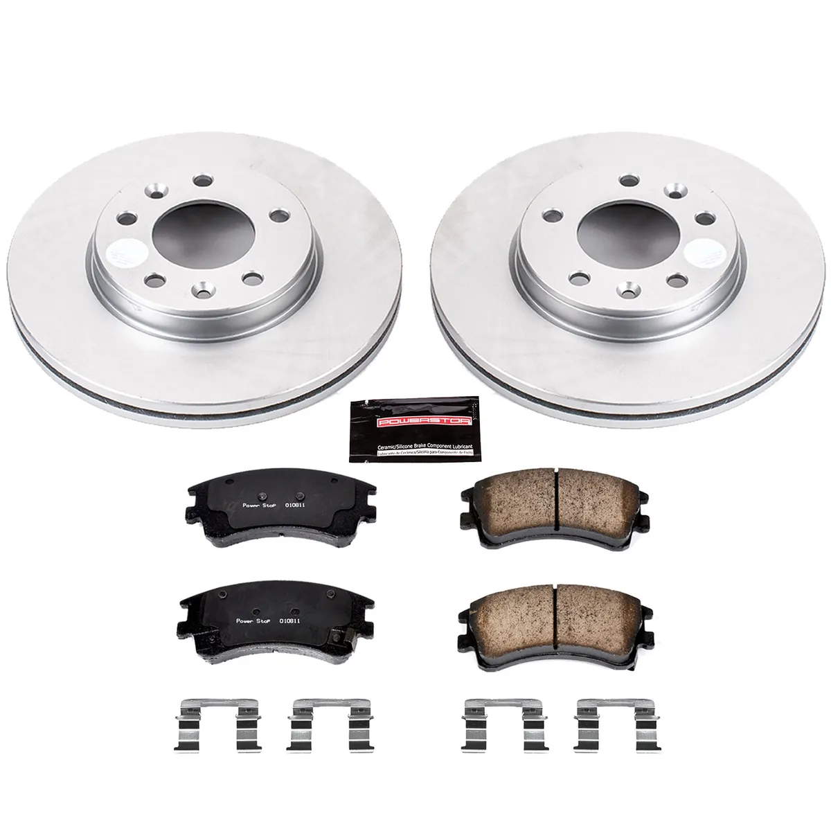 Z17 Geomet Coated Rotor Kit: Genuine Geomet Fully Coated Rotors; Ceramic Pads W/Hardware product image