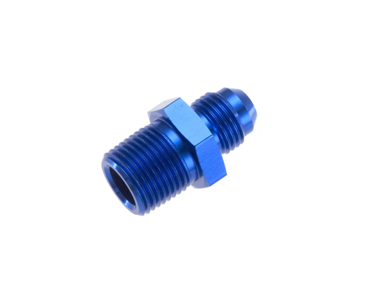 Redhorse Performance 12 Straight Male Adapter to 08 (1/2) Npt Male Blue