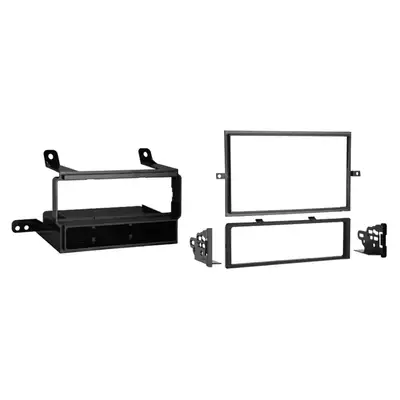 Metra Electronics Turbokits; Radio Installation Kit; Incl. Instructions/Hardware/Under-Radio Storage Pocket/Snap-In Iso Support System; Recessed Din Opening; High-Grade ABS Plastic;
