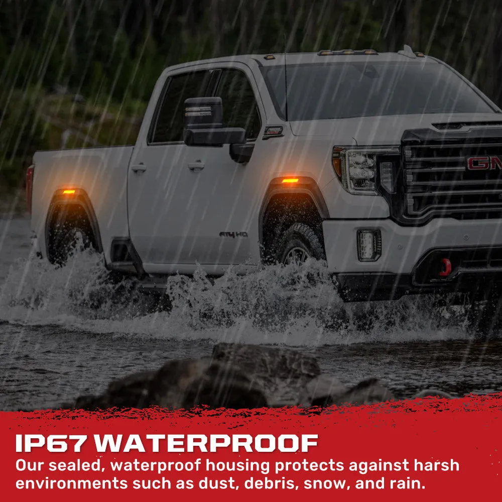 GMC 20-25 Sierra HD 2500/3500 (4th Gen) Fender Lenses (4-Piece Set) Ultra Bright LED Lights - Multiple Options product image