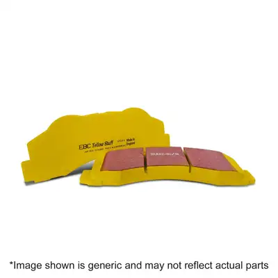 EBC Brakes Yellowstuff Street And Track Brake Pads; FMSI Pad No. D2186; Solid; 342mm Dia.; 77mm Height; 14mm Thick; 72mm Center Hole Dia.; Pad Dimensions: 70 x 58 x 14mm;