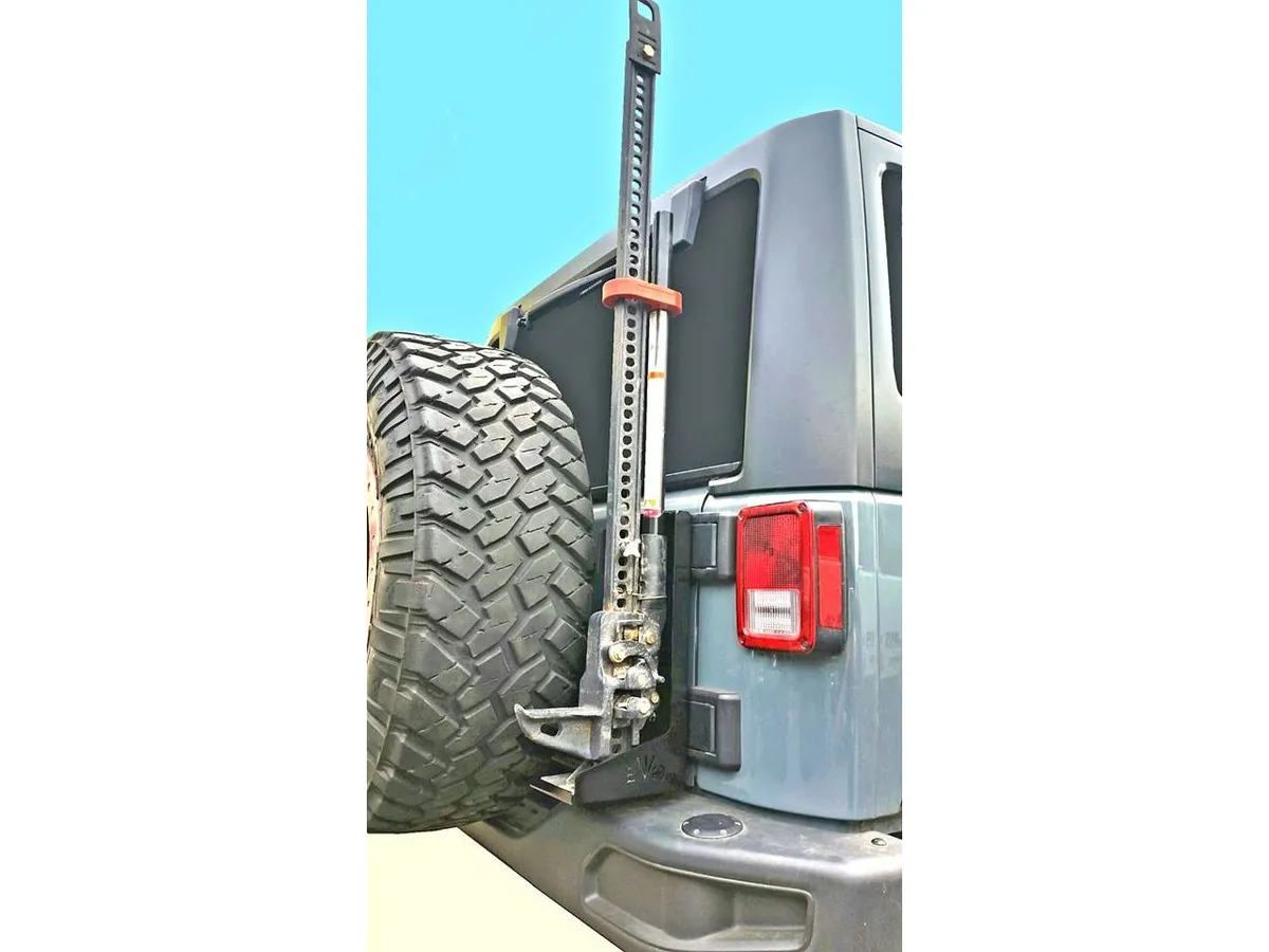 18c Wrangler Hilift Jack Tailgate Mount Welded Steel Black Powdercoat product image
