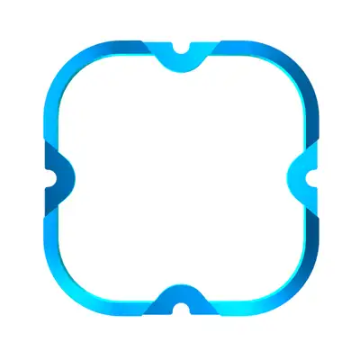 KC HiLiTES KC HiLiTES 30572 KC Bezel Ring KC FLEX ERA 4 Blue 1PC