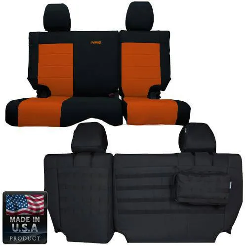 Rear Bench Tactical Seat Covers for Jeep® Wrangler JKU 2007 4 Door w/ MOLLE | Bartact® product image