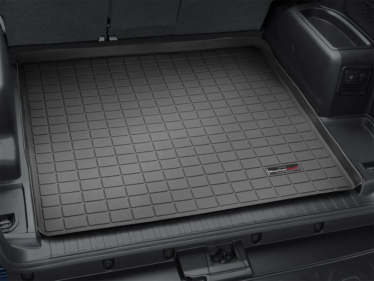 2010 + Toyota 4Runner Black Cargo Liners Behind 2nd Row fits with no 3rd row seating no double decker system product image