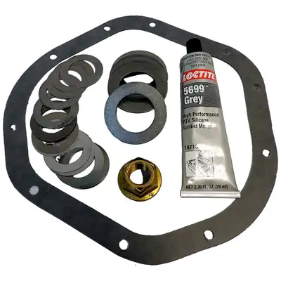Crown Automotive Jeep Replacement Pinion Shim Kit; Rear; w/Tru-Lok Differential; Incl. Pinion Shims/Pinion Nut/Differential Cover Gasket And Sealant; For Use w/Dana 44;
