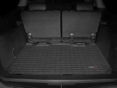 Weathertech 2007 + Cadillac Escalade ESV Black Cargo Liners Behind 3rd seat / 2007 + Chevrolet Suburban Black Cargo Liners Behind 3rd seat / 2007 + GMC Yukon Denali XL Black Cargo Liners Behind 3rd seat