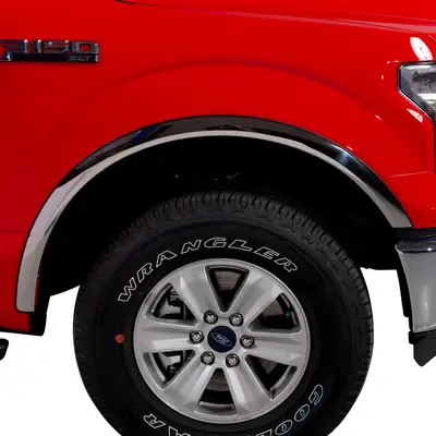 Putco 2021-2022 Ford F-150 - With or Without factory fender flares Trim Stainless Steel Fender Trim Made in Taiwan