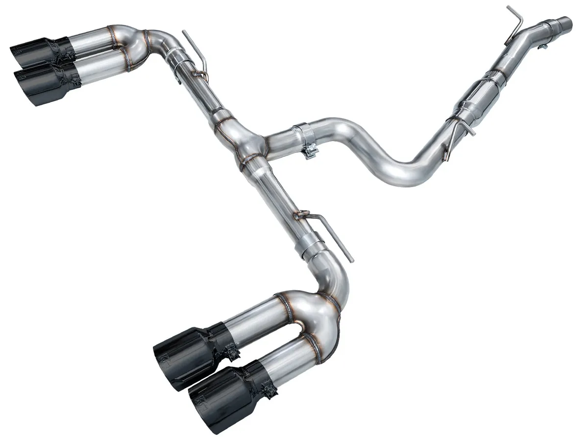 AWE Track Edition Exhaust for Audi 8Y S3 - Chrome Silver Tips product image