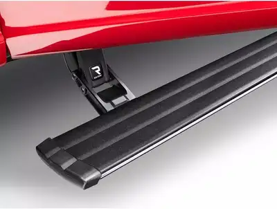 AMP Research 22c F250/F350/2022 F450 Only Sync 4 Supercrew Powerstep Vision Black