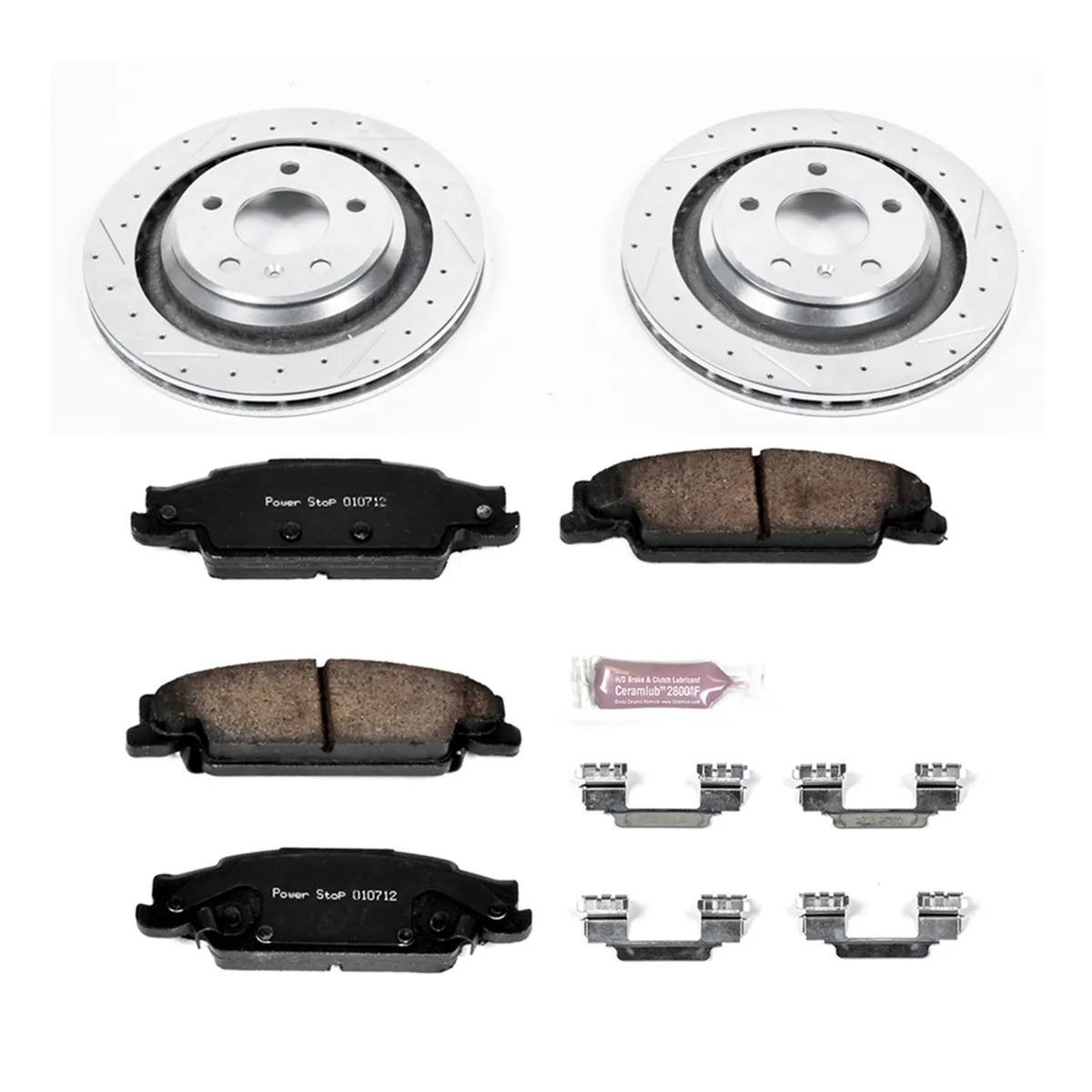 Z23 Evolution Sport Upgrade Kit: Drilled/Slotted Rotors; Carbon-Fiber Ceramic Pads W/Hardware product image