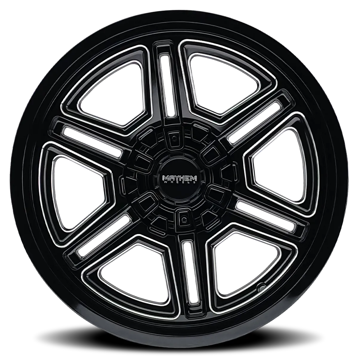 Mayhem Offroad Wheels Hermosa 8113 BM 20x10 Milled Black -25 Off Set 5 Lug 4.52 BSM 87 Bore Cast Aluminum product image