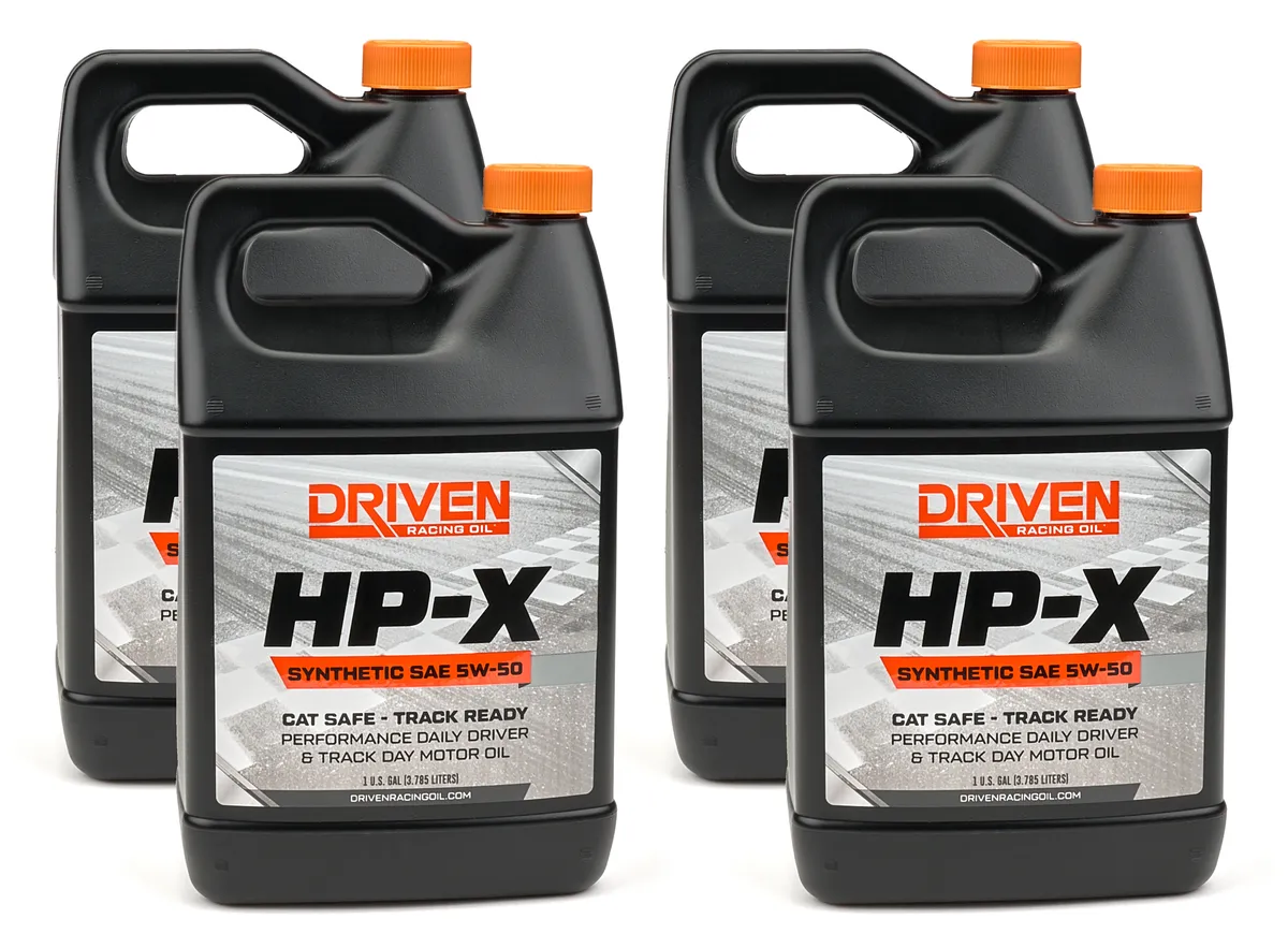 Driven Racing Oil HP-X SAE 5W-50 | Case (4 Gallons)