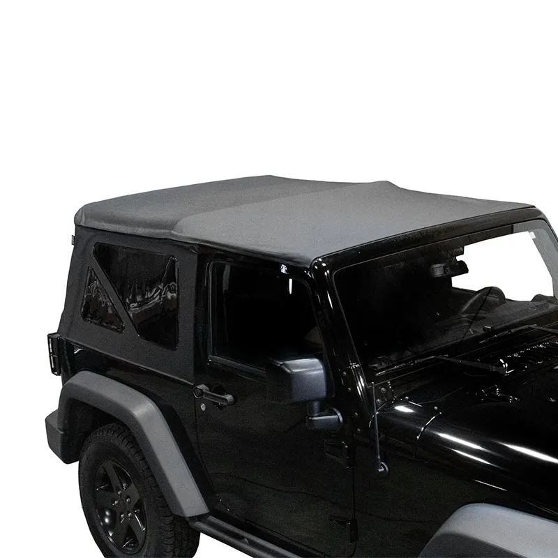 Jeep JK Replacement Soft Top Tinted Windows For 10-18 Wrangler JK 2 Door Black Diamond King 4WD product image