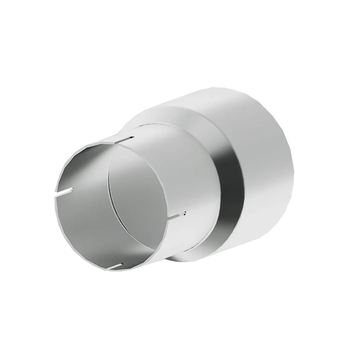 Universal Exhaust Adapters; 4 in. Inlet Diameter To 5 in. Outlet Diameter; 7 in. Length; T409 Stainless Steel; product image