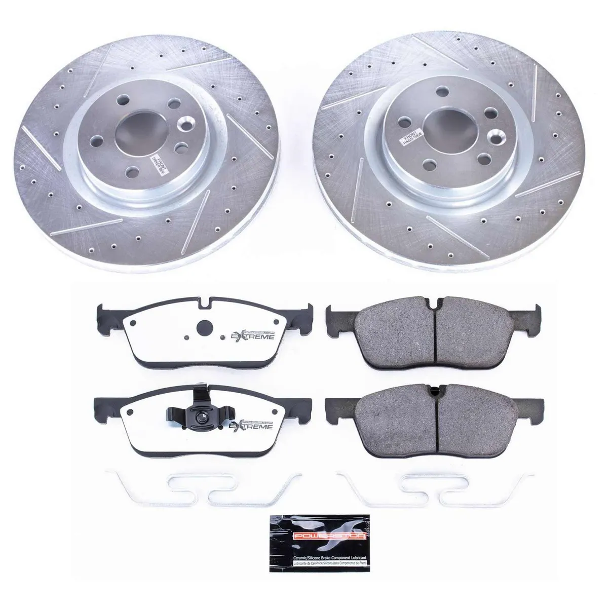 Z36 Truck/Tow Upgrade Kit: Drilled/Slotted Rotors; Carbon-Fiber Ceramic Pads W/Hardware; Pad Sensors product image