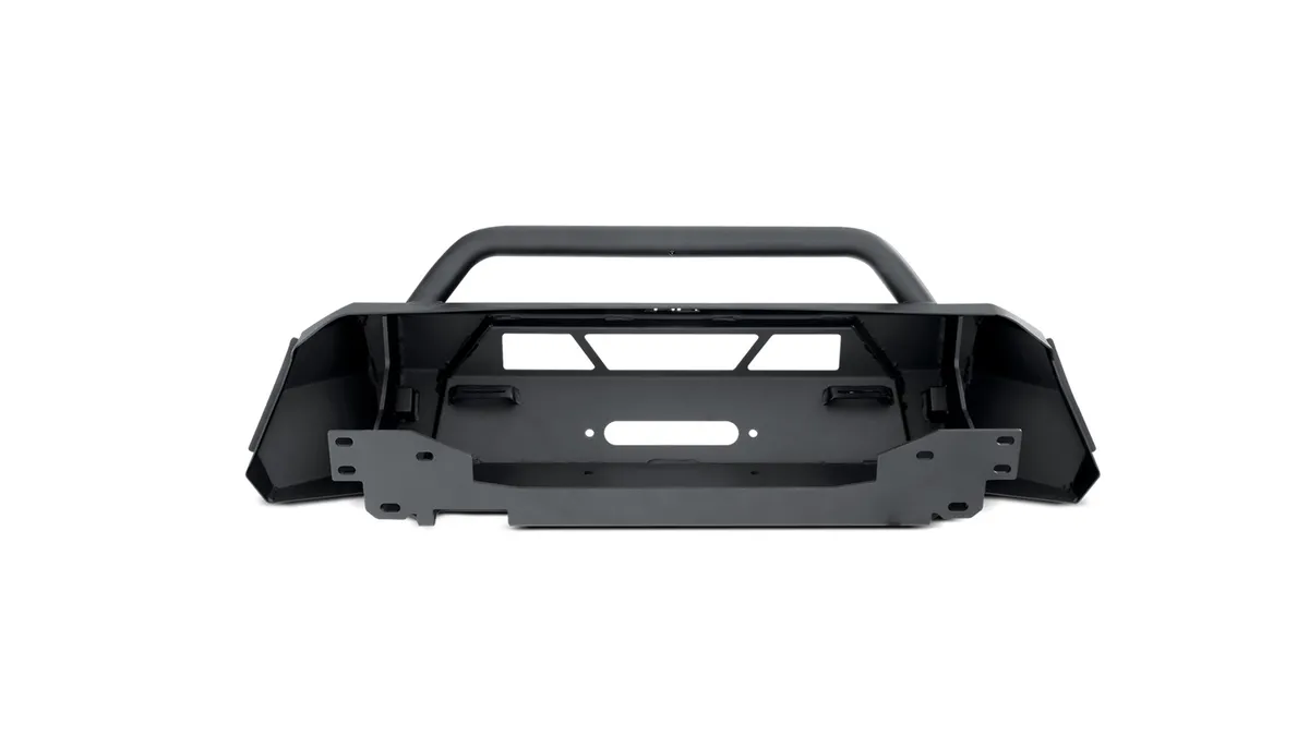 HiLine Front Winch Bumper; 3/16 in. Plate And 1/4 in. Winch Mount; 20 in. Dual Row LED; product image