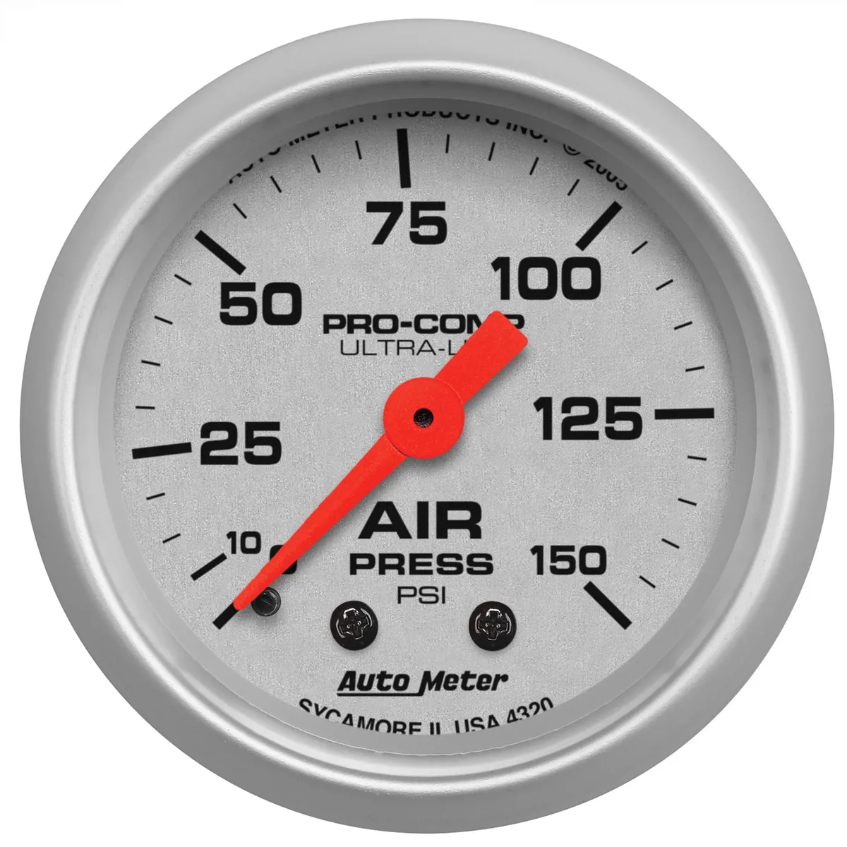 Gauge, Air Press, 2 1/16", 150psi, Mechanical, Ultra-Lite product image