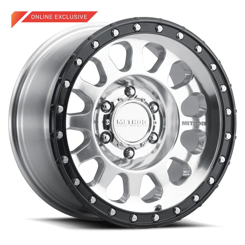 Method Race Wheels MR315 17x8.5 0mm Offset 6x135 87mm Centerbore Polished - Gloss Black Lip MR315785161700 product image