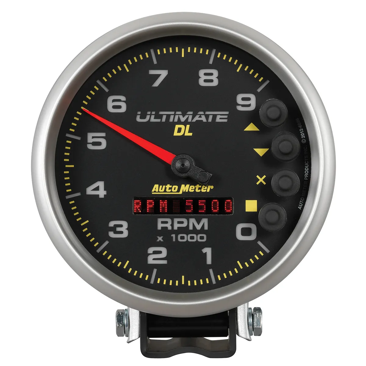 Gauge, Tach, 5", 9k RPM, Pedestal, Datalogging, Ultimate DL Playback, Black product image