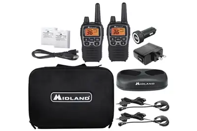 Midland Radios T77 X-Talker® FRS Walkie Talkie Bundle with Case - T77VP5
