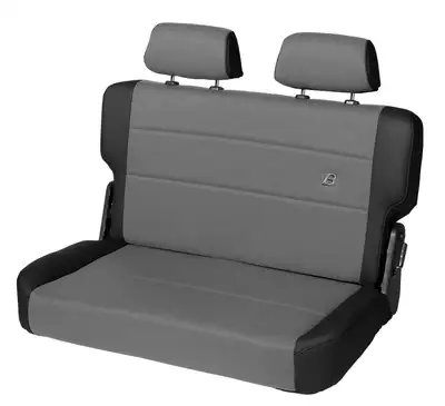 Bestop Black Denim Trailmax II Seats Trailmax II f & t Bench Seat, Rear, Center Fabric Insert Jeep 55-95 Cj5 , Cj7 & Wrangler;