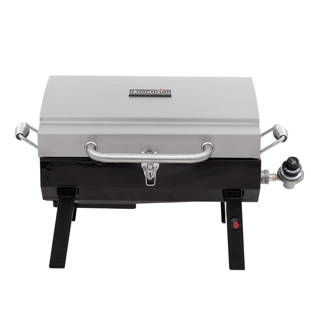 1-Burner Portable Propane Gas Grill in Stainless Steel product image