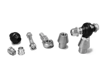 Steinjager Steinjäger Heims, Nuts, Bungs, Inserts and Boots Rod End Kits 3/4-16 RH and LH Chrome Moly Housing, Nylon Race Fits 1.500 x 0.120 Tubing 2 Rod Ends