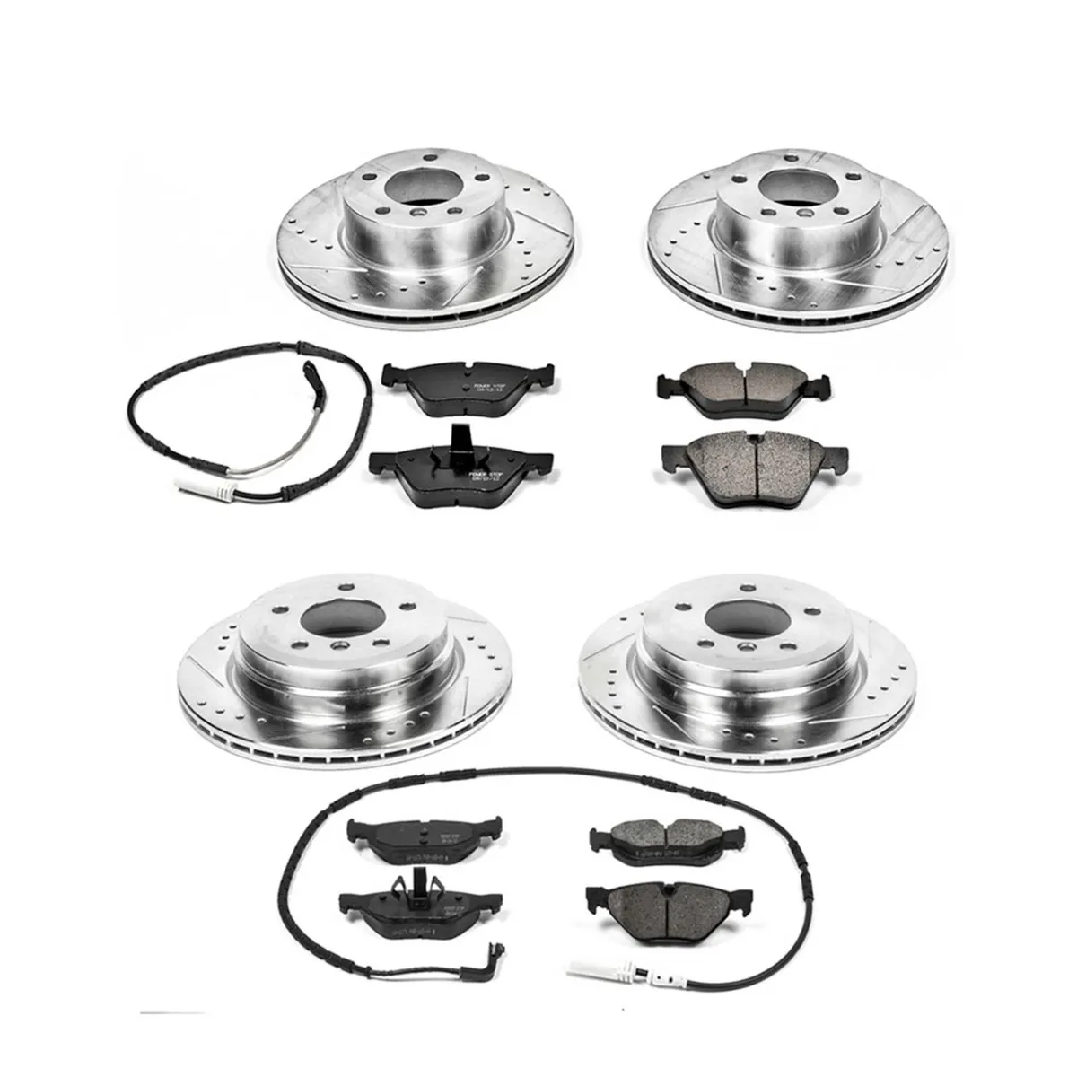Z23 Evolution Sport Upgrade Kit: Drilled/Slotted Rotors; Carbon-Fiber Ceramic Pads W/Hardware; Pad Sensors product image
