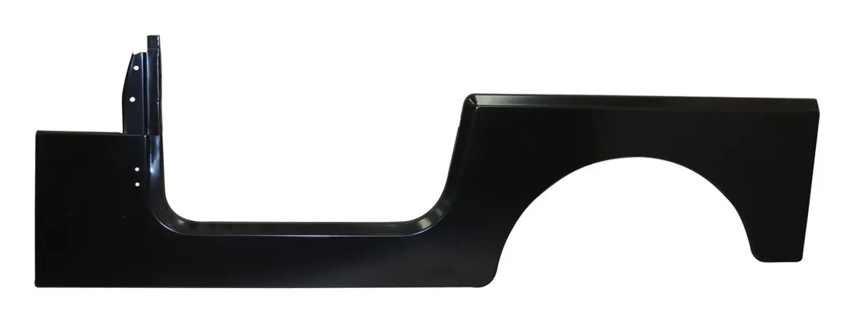 Crown Automotive Jeep Replacement 4798283 Left Side Panel, Black paintable without Jeep Logo for 76-95 CJ-7 & YJ Wrangler product image