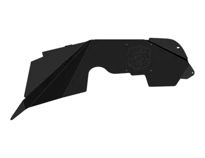 Road Armor 0717 Jeep Wrangler Stealth Front Fender Liner JK Body Armor Black Steel
