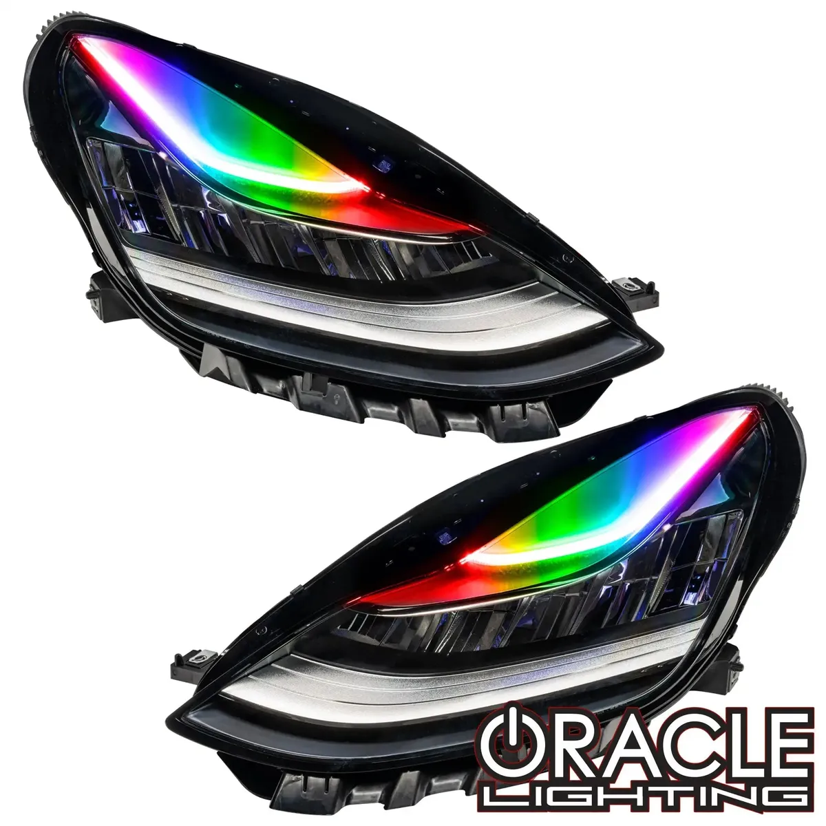 Oracle Lighting 2017-2020 Tesla Model 3 ORACLE ColorSHIFT Headlight DRL Upgrade