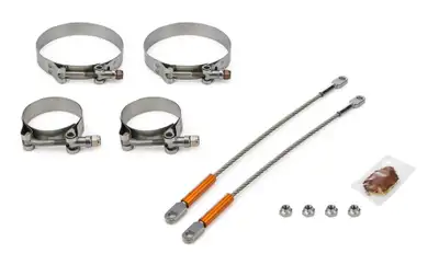 DRAG RACE SOLUTIONS 10in Premium Tether Set 2.250 Pri/4.000 Clamp