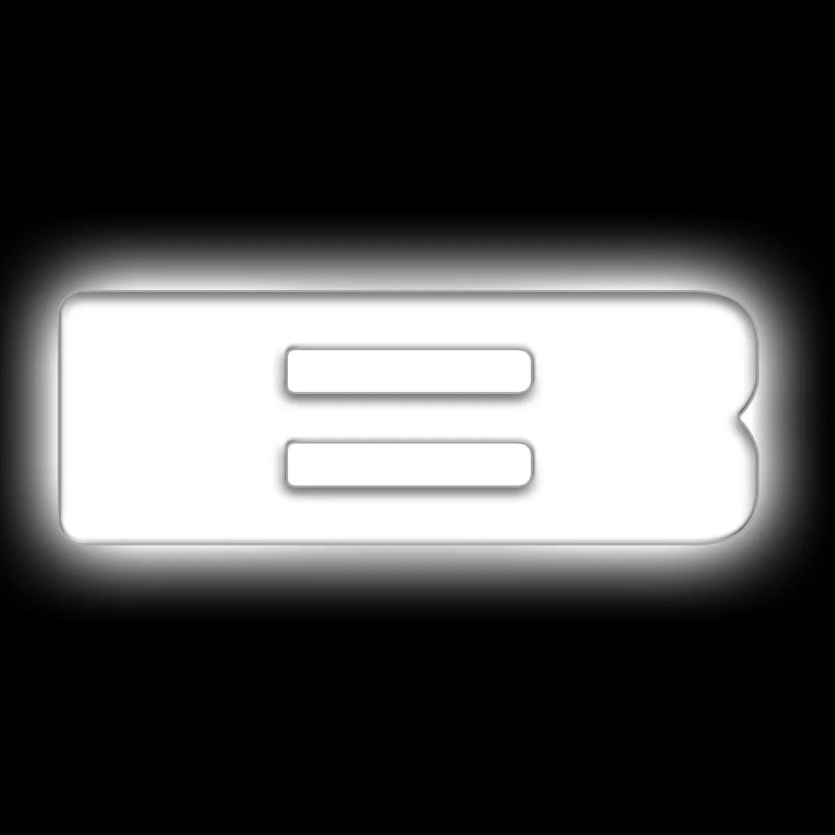 ORACLE Lighting Universal Illuminated LED Letter Badges - Matte White Surface Finish - B product image