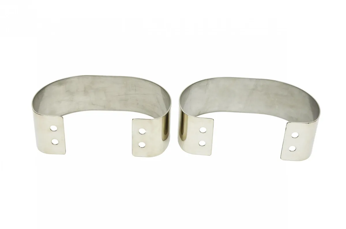 Jeep CJ/YJ Bumperettes Pair 76-95 CJ and Wrangler YJ Polished Silver Kentrol product image
