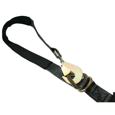 Bulldog Winch Ratcheting Axle Strap 2 inchx10 Foot 10k LB BS Black Bulldog Winch