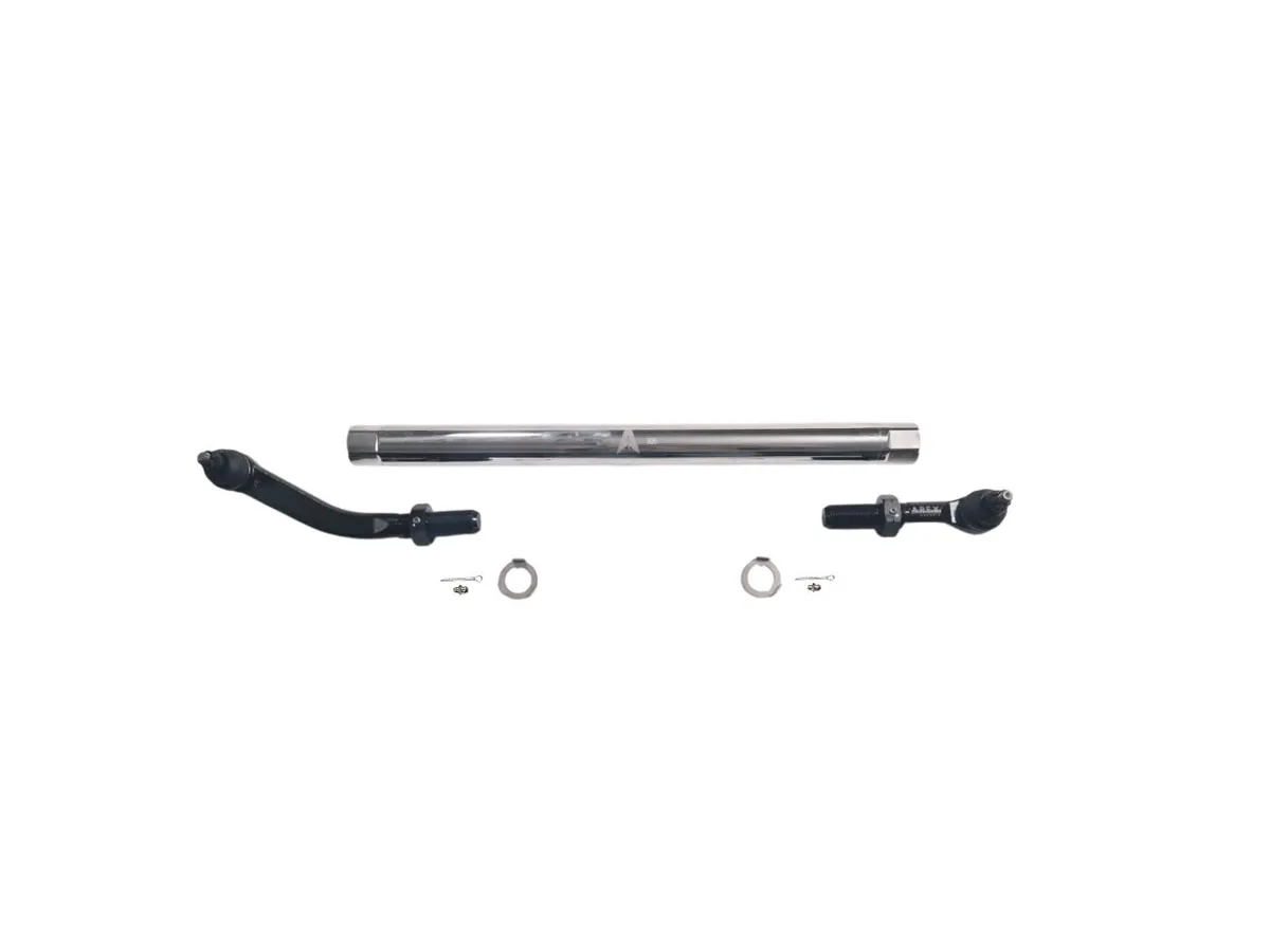 KIT142 - Jeep Wrangler JK 2.5Ton Drag Link Assembly - NoFlip - Polished Aluminum product image