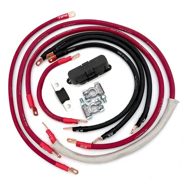 2007-2018 Jeep Wrangler JK Battery Cable Kit 3.6 Liter 2 Gauge Battery Cable Big7Kits product image