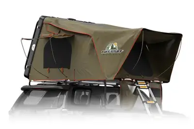 Tuff Stuff Overland Tuff Stuff Overland Alpha Hard Top Side Open Tent Black 4 Person