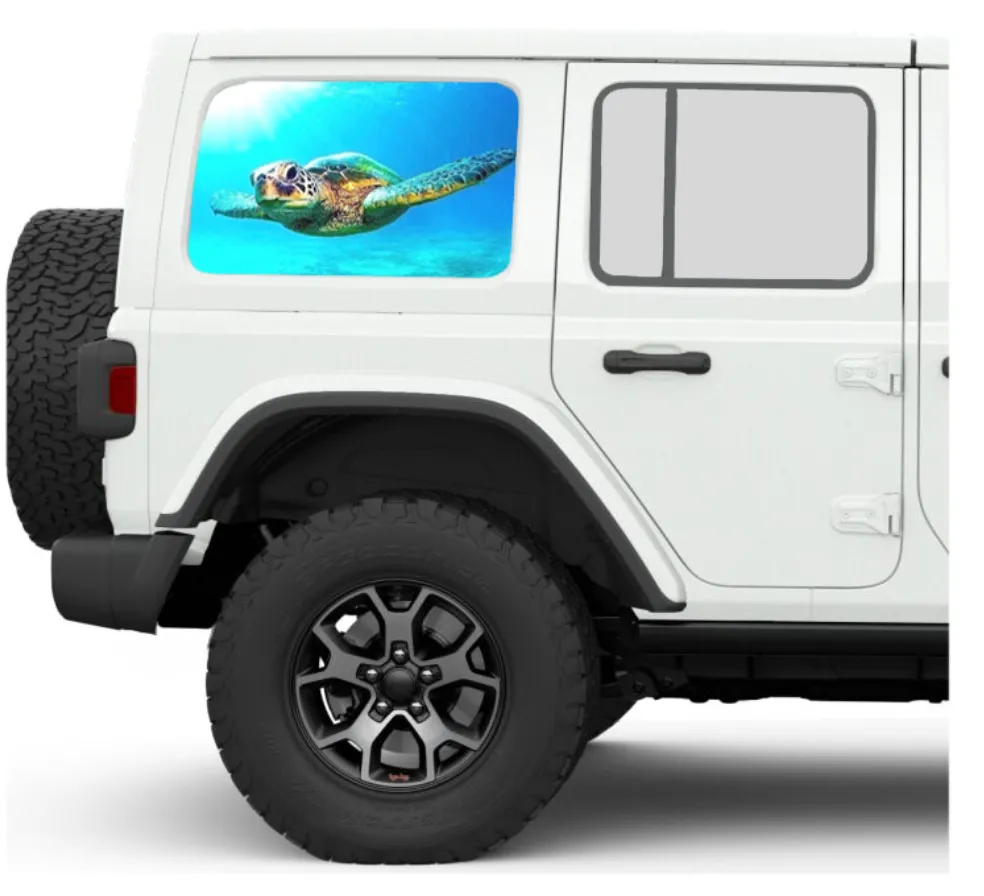 Turtle Side Windows Printed Vinyl Decal product image