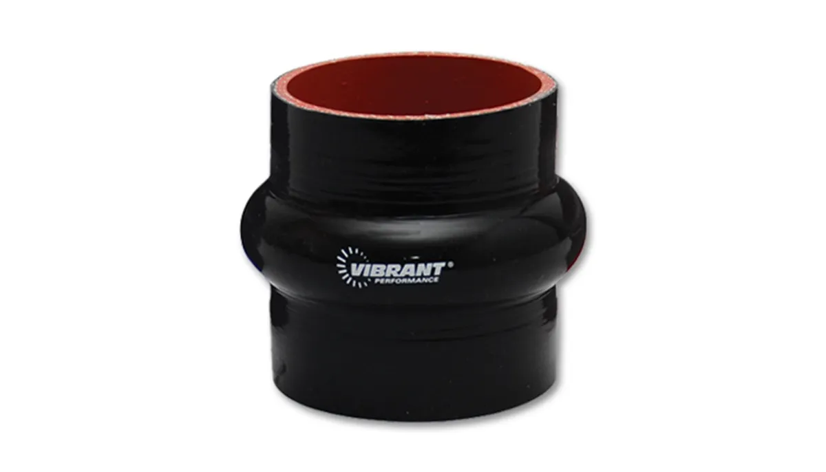 Hump Hose Coupler; 2 in. ID; 3 in. Length; 67 PSI Maximum Operating Pressure; 0.2 in. Wall Thickness; Black; product image