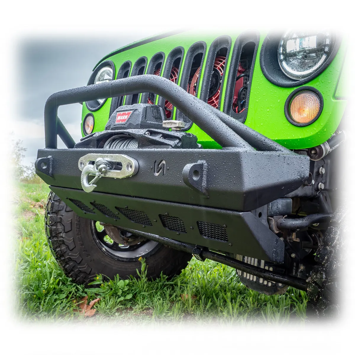 Jeep JK/JL/JT Front Bumper with Welded Bull Bar & Skid Plate | 2007–2025 product image