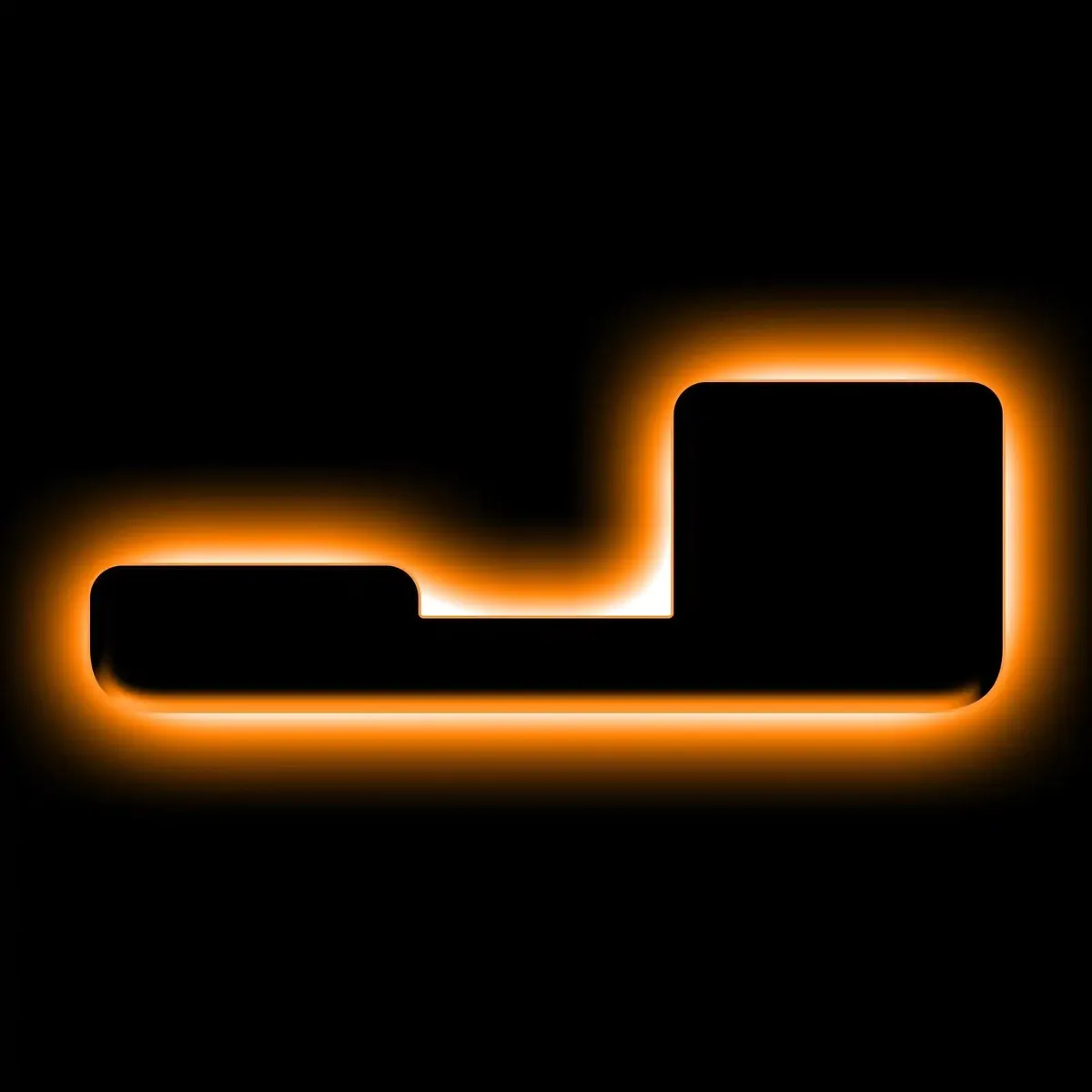 ORACLE Lighting Universal Illuminated LED Letter Badges - Matte Black Surface Finish - E product image