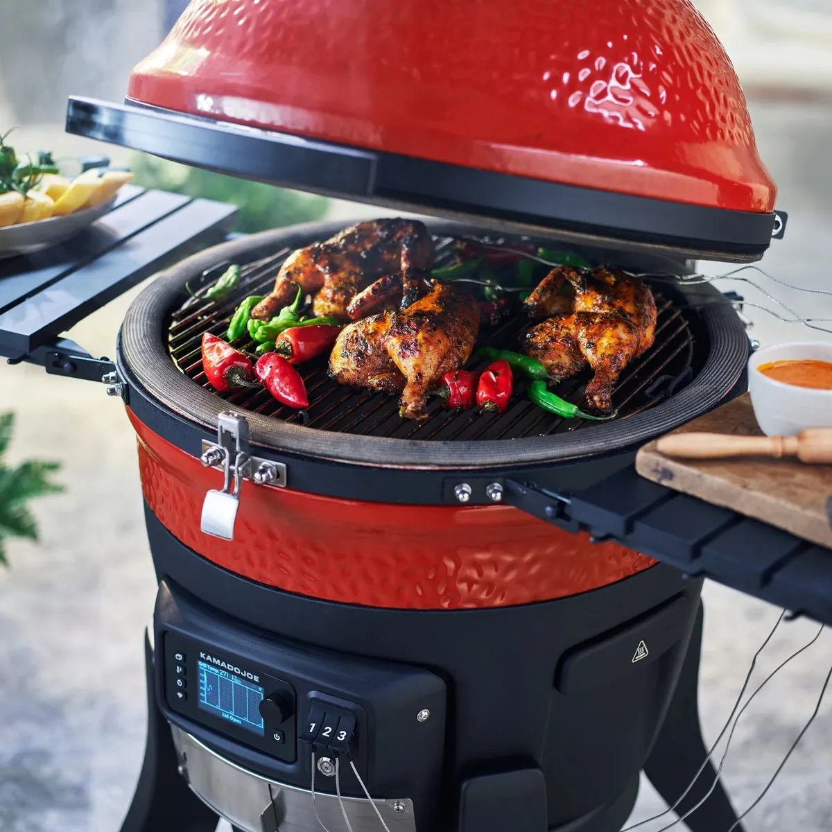 Konnected Joe Digital 18in Charcoal Kamado Grill product image
